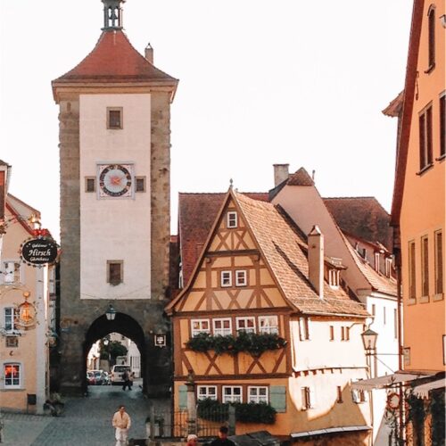 Old Town in Germany, Rothenburg ob der Tauber